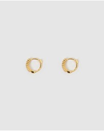 Arms Of Eve - Khloe Gold Earrings - Stone
