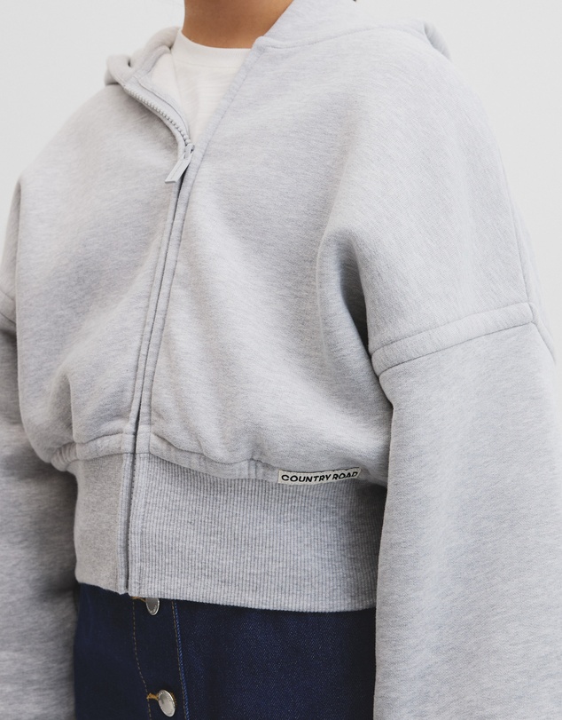 Country Road - Teen Australian Cotton Cropped Zip Through Jacket`