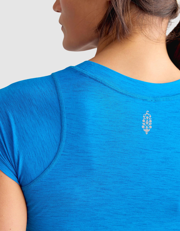 FP Movement by Free People - Tempo Ruched Short Sleeve Tee