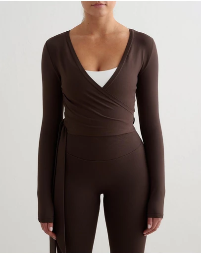 Aim'n - Shape Seamless Wrap Long Sleeve Top