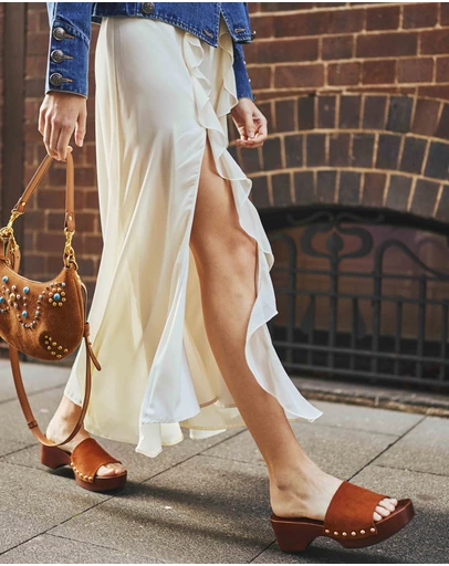 Belle & Bloom - I See Fire Animal Print Clog