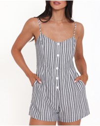 Petal & Pup - Reesa Playsuit - Smoke Stripe