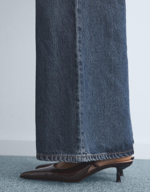 M.N.G - Wide-Leg Jeans With Buttons