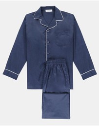 Henry Bucks - Henry Lounge Flannel Long Sleeve Button Pyjama Set