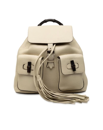 Pre-Loved by Azura Reborn - Pre-Loved Leather Bamboo Tassel Backpack