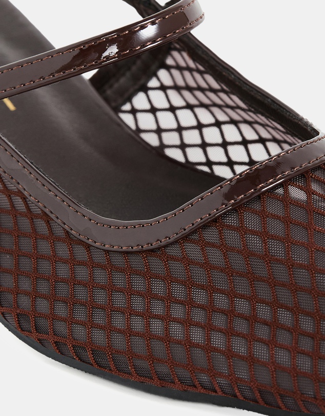 City Chic - WIDE FIT Lily Mesh Flat
