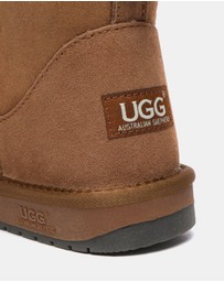 EVERAU - Australian Shepherd Ugg Mini Classic Sheepskin Upper UGG Boots