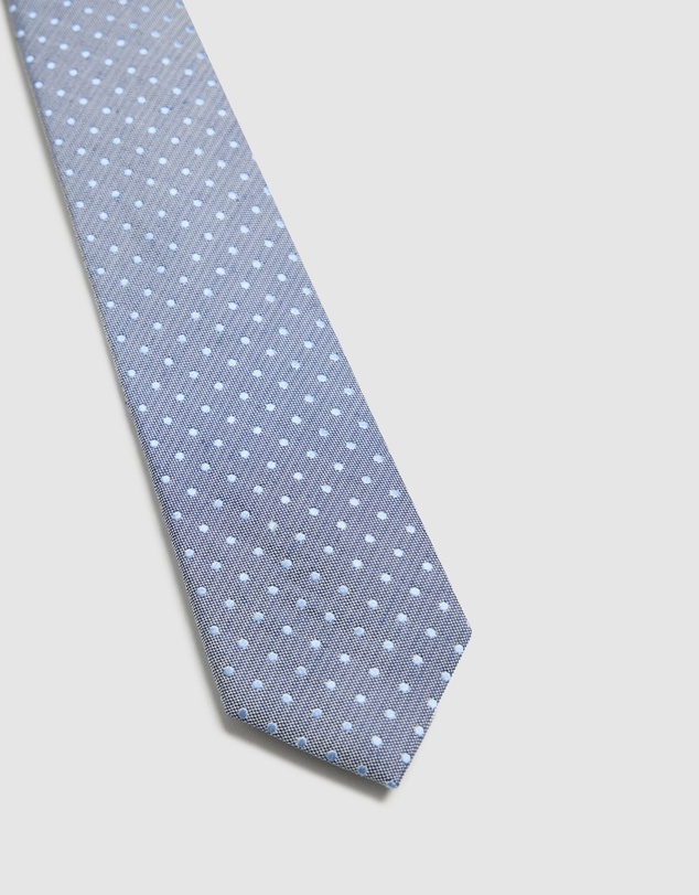 Oxford - Noel Spot Grid 7Cm Tie