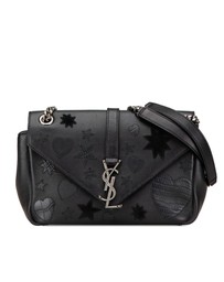 Pre-Loved by Azura Reborn - Pre-Loved Medium Monogram Heart Patchwork Chain Wallet