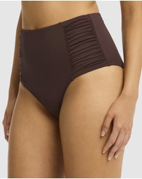 Sea Level Australia - Essentials Edit High Waist Gathered Side Pant
