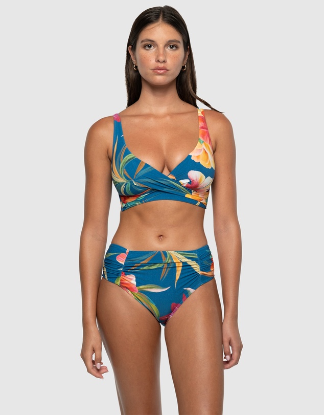 Nip Tuck Swim - Hula Hula Brigitte Ruched Bikini Pant
