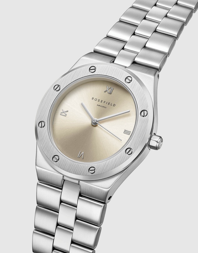 Rosefield - Rose Sunray Silver-Tone Bracelet Watch