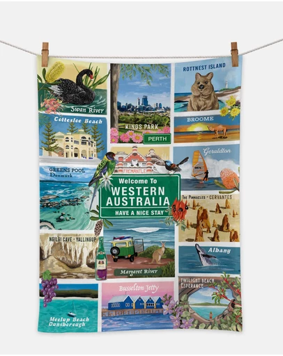 La La Land - Tea Towel Gday Western Australia