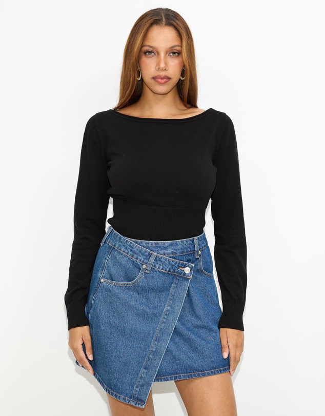 Dazie - Angel Knitted Long Sleeve Top