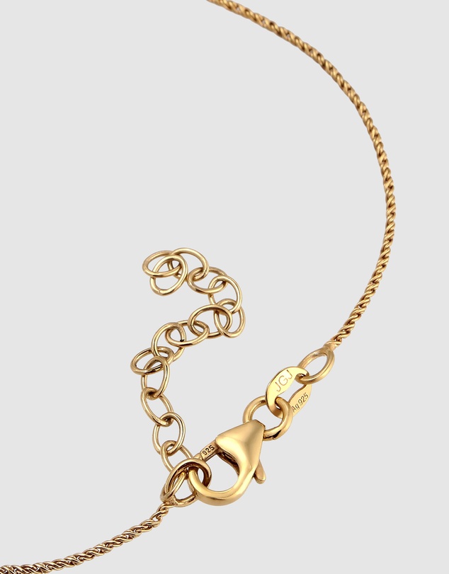 Elli Jewelry - LOVE Bracelet in Gold-Plated 925 Silver