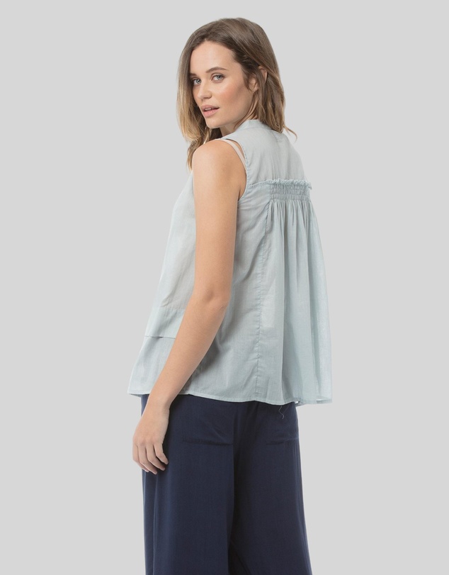 KAJA Clothing - Francesca Top - Blue