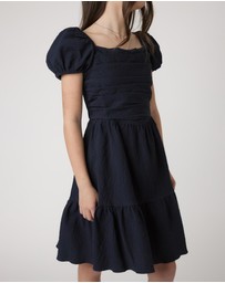 Decjuba Kids - Evie Textured Mini Dress - Teens