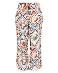 City Chic - Surface Wide Leg Print Pant