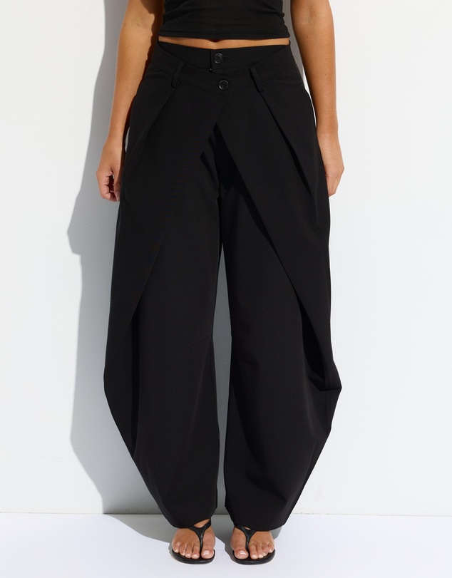 Dazie - Daria Barrel Leg Tailored Trousers