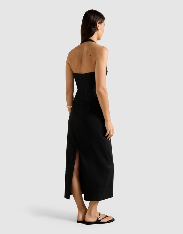 Forever New - Esmee U-Neck Stretch Linen Midi Dress