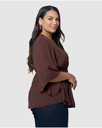 Something 4 Olivia - Salma Wrap Blouse