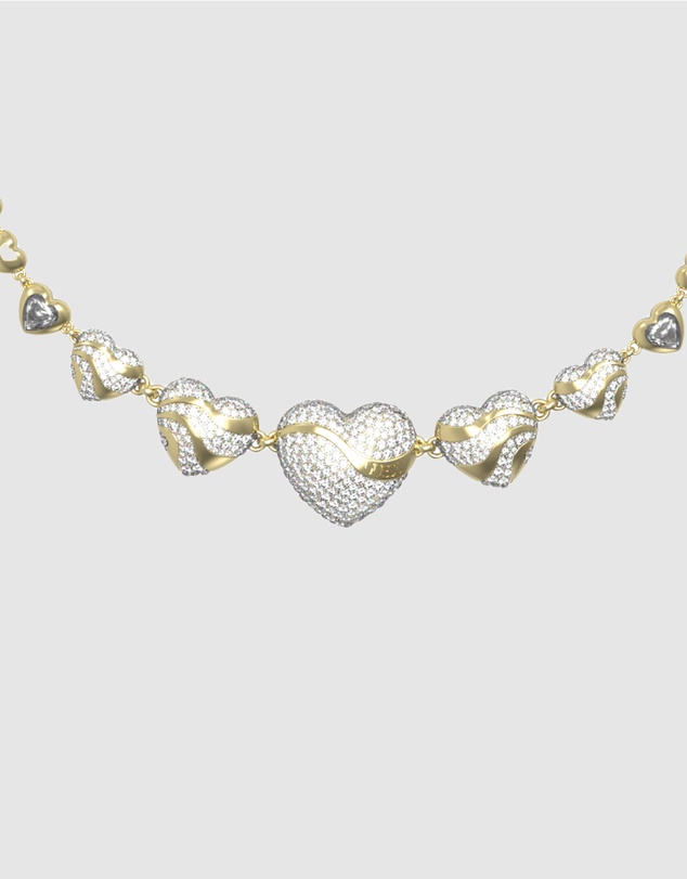 GUESS - Gold-Tone In My Heart Necklace