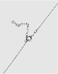 Kuzzoi - ICONIC EXCLUSIVE - Necklace Men Basic Link Chain Twisted in 925 Sterling Silver Oxidised