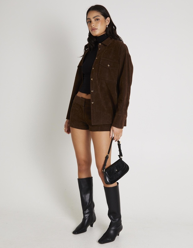 Alice In The Eve - Elle Faux Suede Shirt