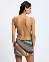 Jaded London - Stripe Cowl Back Mini Dress