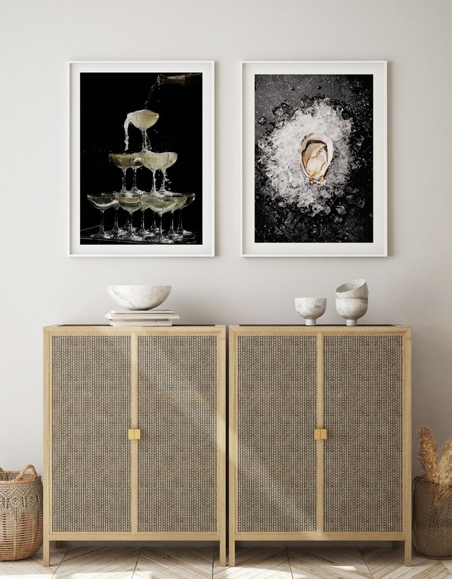Olive et Oriel - Oysters on Ice Art Print
