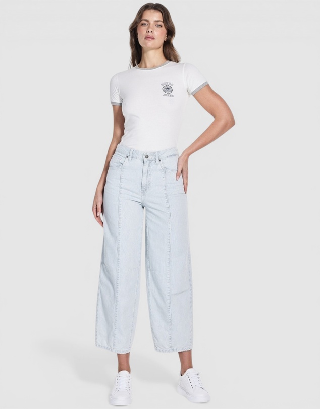 GUESS Originals - GUESS Originals High-Rise Tapered Baggy Jeans