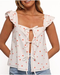 Petal & Pup - Elsie Top - Ditsy Heart