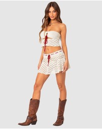 EDIKTED - Jaslene Crochet Mini Skirt