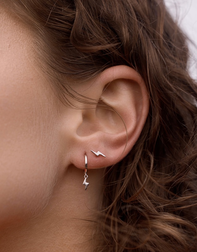 Native Sol - Lightning Bolt Studs