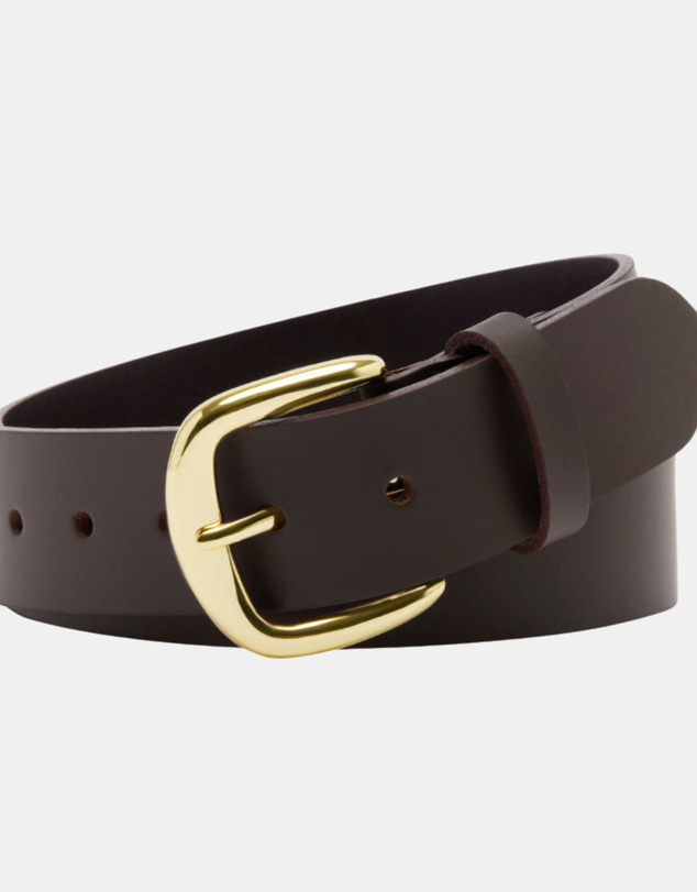 Buckle - Halliday. Australian Made Buffalo Leather Belt. 38mm width.