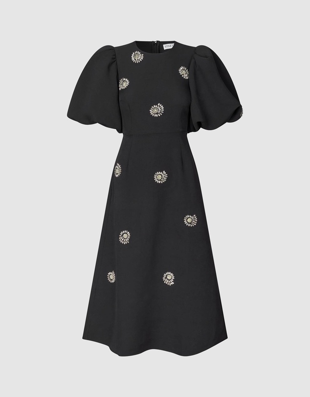 Stine Goya - Puff Sleeve Midi Dress