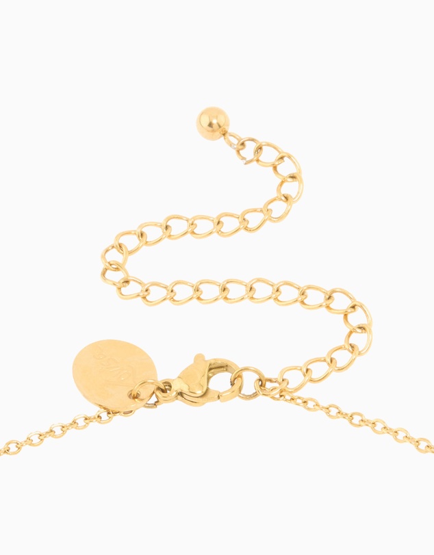 Lovisa - Waterproof Gold Plated Stainless Steel Large Bubble Letter B Necklace