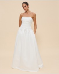 CHANCERY - Hazel Drop Waist Strapless Gown