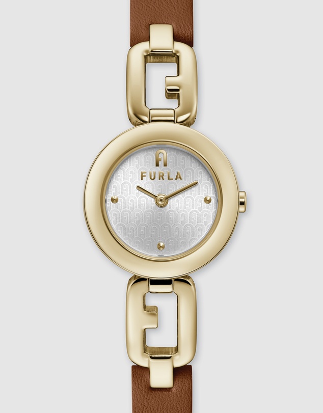 Furla - Furla Arco Chain - Gold Tone & Brown