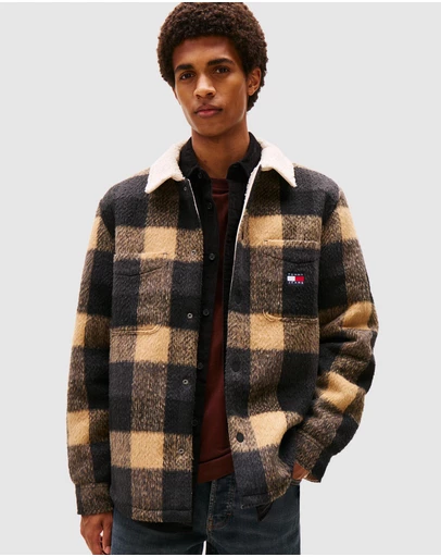 Tommy Jeans - Check Teddy Overshirt
