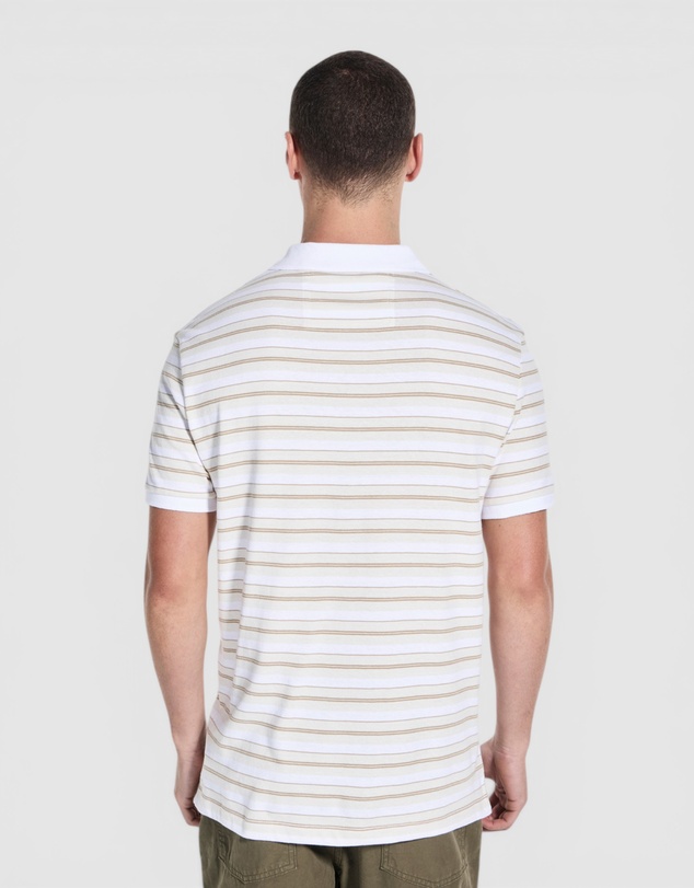GUESS - Yarn Dye Striped Short Sleeve Polo