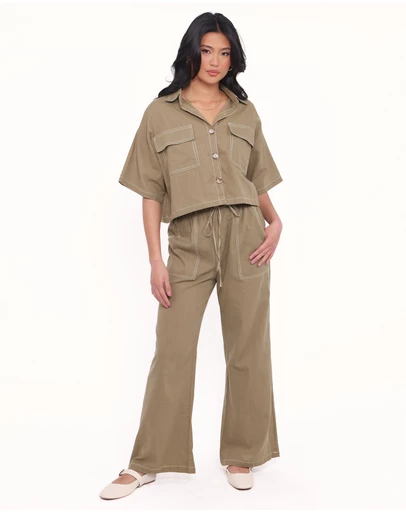 Petal & Pup - Jill Pant Set - Khaki