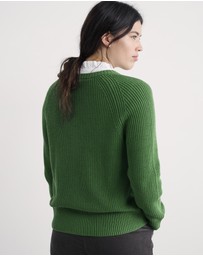 Seasalt - Seasalt Cornwall Green Potters Meadow Knitted Cardigan