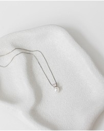 The White Collection - Anna - Minimal Silver Bridal Necklace