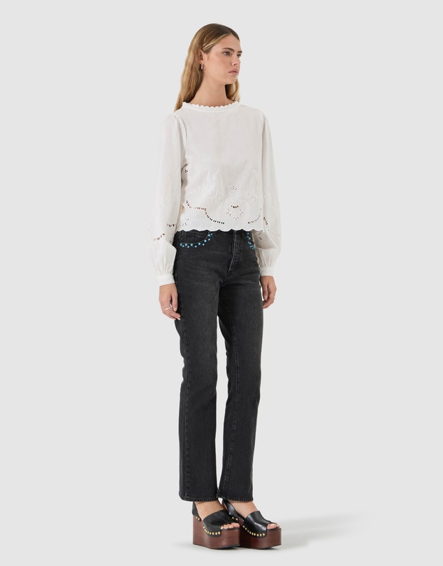 Rolla's - Midtown Boot Jean - Black Rock Gem