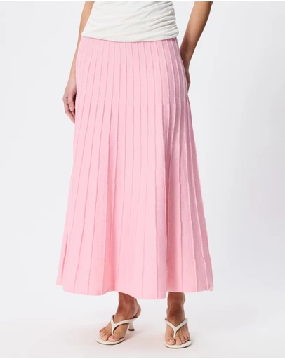 Tussah - Clara A-Line Knitted Midi Skirt