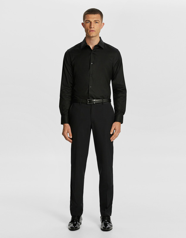 yd. - Maximum Two Ply Cotton Slim Dress Shirt