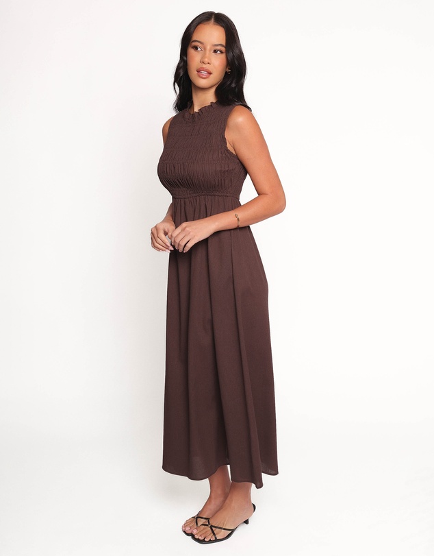 Petal & Pup - Lanna Maxi Dress - Chocolate