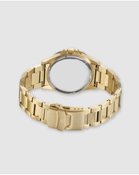 Maxum - Prince Black Dial, Gold Tone Case & Bracelet