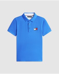 Tommy Hilfiger - Boys Regular Fit Wavy Flag Polo Shirt - Kids